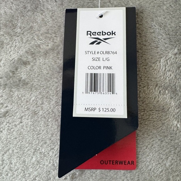 Reebok Jacket Womens Large Outerwear  Pink Tech Hoodie (READ) - Picture 8 of 15